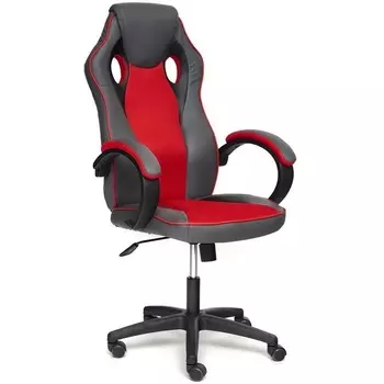 Кресло GT металлик/красный (кож/зам/ткань) Tetchair 112177 13249