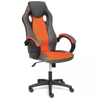 Кресло RACER GT new металлик/оранжевый (кож/зам/ткань) (Tetchair)