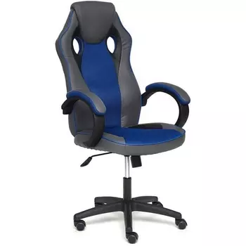 Кресло GT металлик/синий (кож/зам/ткань) Tetchair 112177 13252