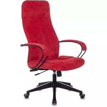 Кресло руководителя CH-608Fabric красный крестовина пластик Бюрократ 608 CH-608/FABRIC-RED