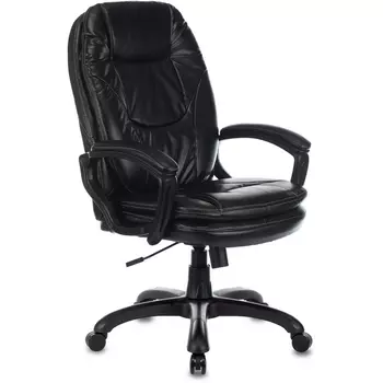 Кресло руководителя Бюрократ CH-868N черный Leather Venge Black эко.кожа крестовина пластик