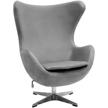 Кресло серый, искусственная замша Bradex Home Egg Chair FR 0645
