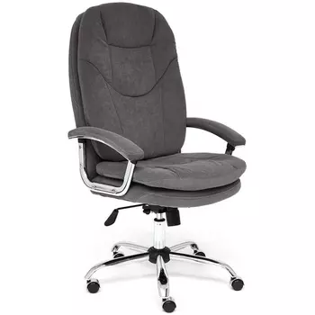 Кресло SOFTY флок , серый, Tetchair LUX 13591