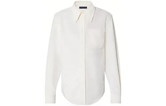 Новые квартальные продукты LV Shirt Men White Louis Vuitton, белый