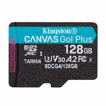 Карта памяти Micro SD Kingston 128G 64G/256G/512G C10 A1 U3 V30 A2 TF 100 Мбит/с 170 Мбит/с + картридер SD адаптер SDCS2/SDCG3 для телефона, динамика SDCS2/64GB100MB/s Read