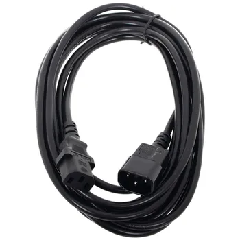 Кабель питания IEC-320-C13-IEC-320-C14, 10A, 5м, черный Cablexpert (PC-189-VDE-5M)