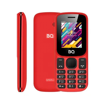 Мобильный телефон BQ 1848 Step+, 1.77" 160x128 TN, 32Mb RAM, 32Mb, BT, 2-Sim, 600 мА·ч, красный/черный