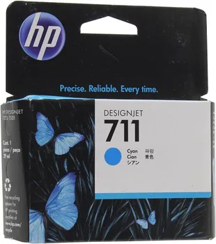 Картридж струйный HP 711 (CZ130A), голубой, оригинальный, объем 29 мл для HP Designjet T120/T520
