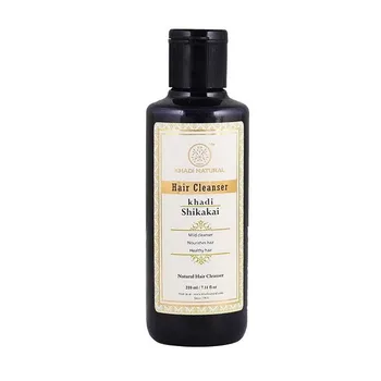 Натуральный шампунь с Шикакай: против выпадения волос (210 мл), Shikakai Hair Cleanser, произв. Khadi Natural