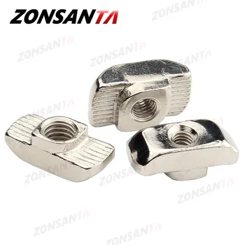 ZONSANTA Т-гайки M3 M4 M5 M6 M8 из углеродистой стали