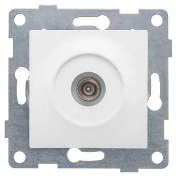 розетка антенная GUSI Ugra одинарная белый