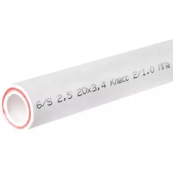 Труба полипропиленовая Equation армированная стекловолокном 20x3.4 мм SDR 6 PN 25 2 м