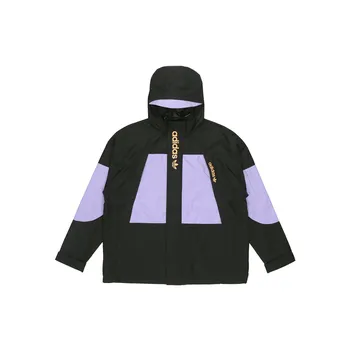 Adidas Originals Трилистник Свободная куртка с капюшоном Мужская верхняя одежда Черный H07078 XS