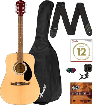 Акустическая гитара Fender FA-125 Dreadnought Acoustic Guitar - Natural w/ Gig Bag