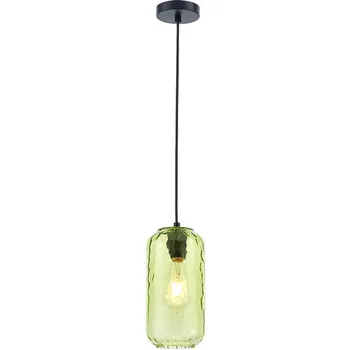 Подвесной светильник Escada Rise 10177/1S Black/Green 1х60Вт Е27, металл/стекло, черный/зеленый