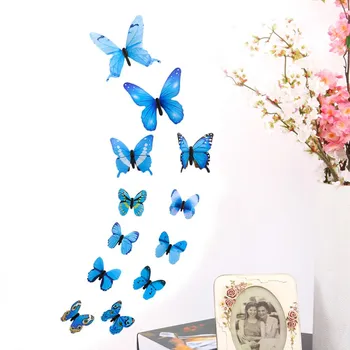 (ПАРИК) 3D DIY стикер стены наклейки бабочка домашний декор украшения комнаты новый