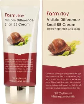 ББ-крем для лица FarmStay с муцином улитки SPF50/PA+++ 50г
