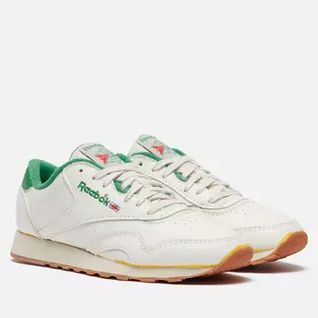 Кроссовки Reebok Classic Leather Plus, цвет бежевый, размер 37.5 EU