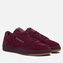 Кроссовки Reebok Club C 85, цвет бордовый, размер 38.5 EU