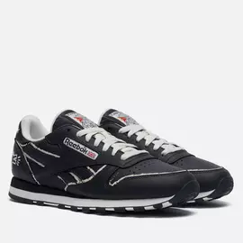 Кроссовки Reebok x Keith Haring Classic Leather, цвет чёрный, размер 36.5 EU