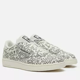 Кроссовки Reebok x Keith Haring Club C, цвет белый, размер 45 EU