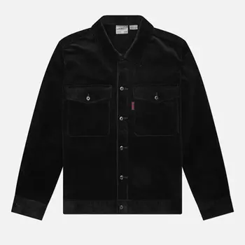 Мужская демисезонная куртка Gramicci Corduroy Trucker, цвет чёрный, размер L
