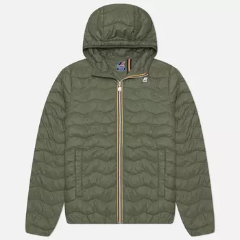 Мужская демисезонная куртка K-Way Jack Eco Warm, цвет зелёный, размер XL