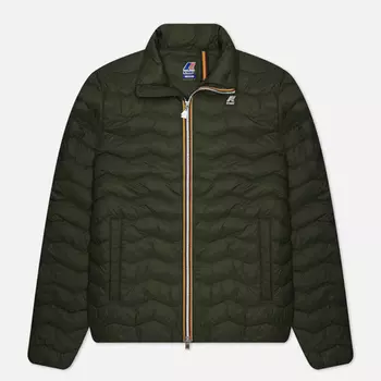 Мужская демисезонная куртка K-Way Valentine Eco Warm, цвет зелёный, размер XXL