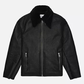 Мужская демисезонная куртка MKI Miyuki-Zoku Shearling Flight, цвет чёрный, размер S