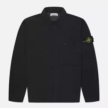 Мужская демисезонная куртка Stone Island Light Soft Shell-R E.Dye Primaloft Insulation, цвет чёрный, размер M