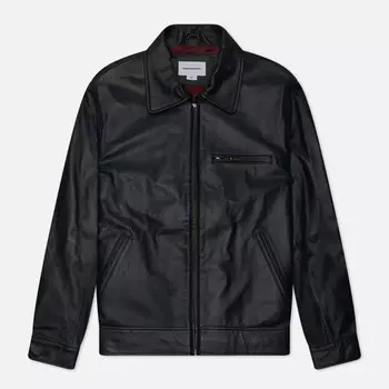 Мужская демисезонная куртка thisisneverthat Leather Sports, цвет чёрный, размер M