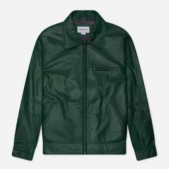 Мужская демисезонная куртка thisisneverthat Leather Sports, цвет зелёный, размер L