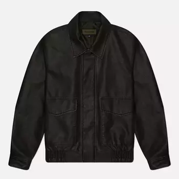 Мужская демисезонная куртка Uniform Bridge Vegan Leather A-2, цвет чёрный, размер XL