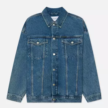 Мужская джинсовая куртка Calvin Klein Jeans Extreme Oversized, цвет синий, размер XL