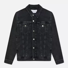 Мужская джинсовая куртка Calvin Klein Jeans Modern Essential Denim, цвет чёрный, размер L