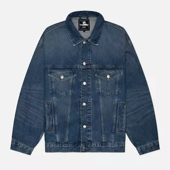 Мужская джинсовая куртка Edwin EU-Trucker Arctic Blue Denim 14.6 Oz, цвет синий, размер XXL