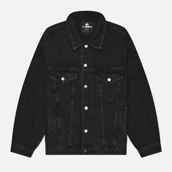 Мужская джинсовая куртка Edwin EU-Trucker Pembroke Black Denim 13.56 Oz, цвет чёрный, размер XXL
