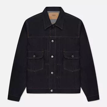 Мужская джинсовая куртка Edwin Kurabo Recycle Denim Red Selvage 14 Oz, цвет синий, размер XL