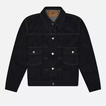 Мужская джинсовая куртка Edwin Kurabo Recycle Denim Red Selvage 14 Oz, цвет синий, размер XL