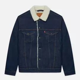 Мужская джинсовая куртка Levi's The Sherpa Trucker, цвет синий, размер L