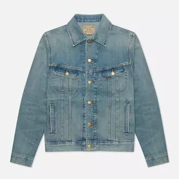 Мужская джинсовая куртка Polo Ralph Lauren Storm Rider Trucker Denim, цвет синий, размер S