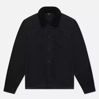Мужская джинсовая куртка RIPNDIP Fucking Fuck Denim Sherpa, цвет чёрный, размер L