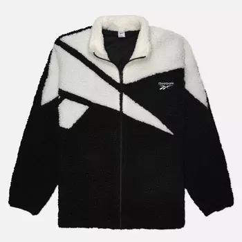 Мужская флисовая куртка Reebok Vector Icon High-Pile Fleece, цвет чёрный, размер S