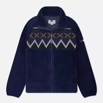 Мужская флисовая куртка thisisneverthat Knit Paneled Fleece, цвет фиолетовый, размер XL
