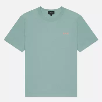 Мужская футболка A.P.C. Boxy Petit V.P.C., цвет голубой, размер XL