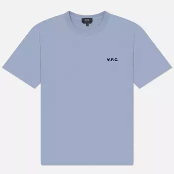 Мужская футболка A.P.C. Boxy Petit V.P.C., цвет синий, размер XXL