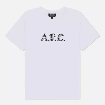 Мужская футболка A.P.C. Hugo GOTS, цвет белый, размер M