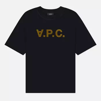 Мужская футболка A.P.C. Oversize Grand V.P.C., цвет чёрный, размер XXL