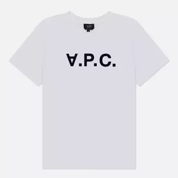 Мужская футболка A.P.C. Standard Grand V.P.C. GOTS, цвет белый, размер S