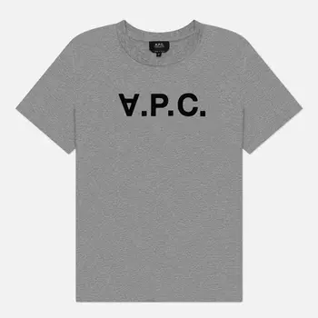 Мужская футболка A.P.C. Standard Grand V.P.C. GOTS, цвет серый, размер S